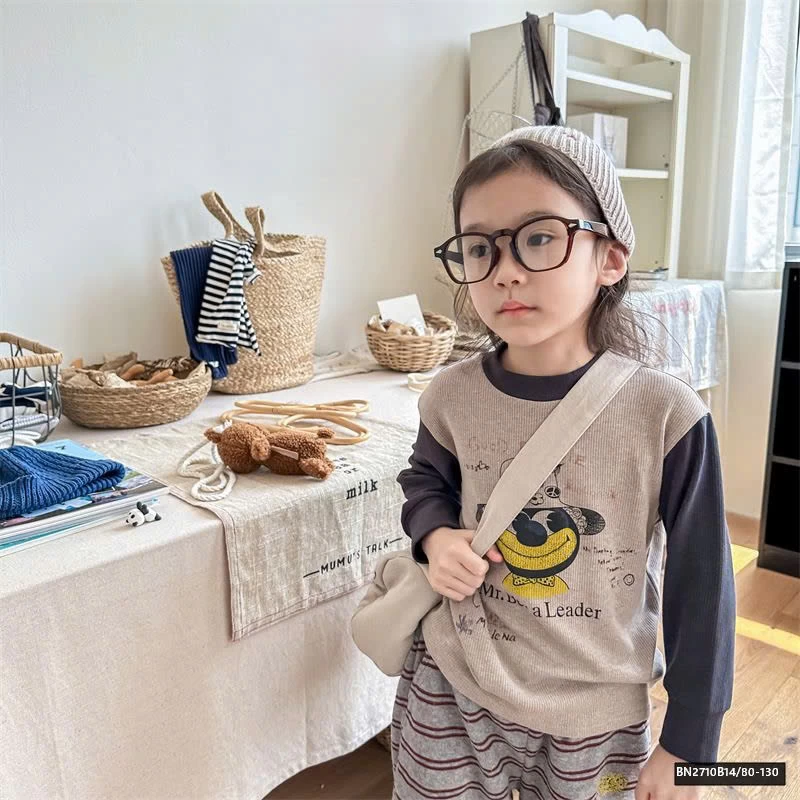 ÁO THUN GÂN LÓT NHUNG  AD.BABY