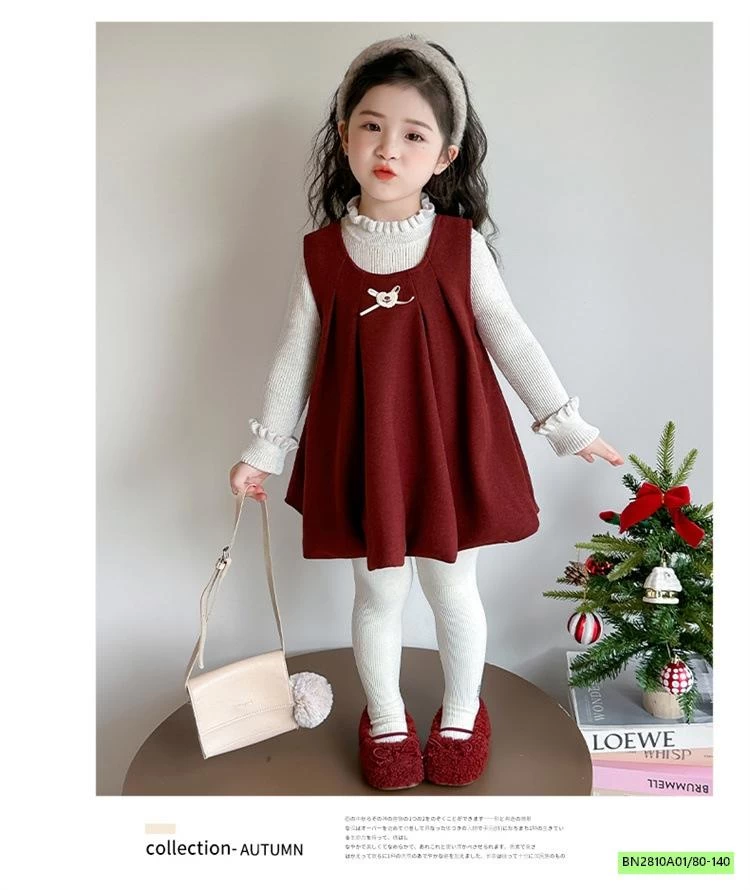 SÉT ĐẦM BÍ ĐỎ LÓT NHUNG CHERRYOCO