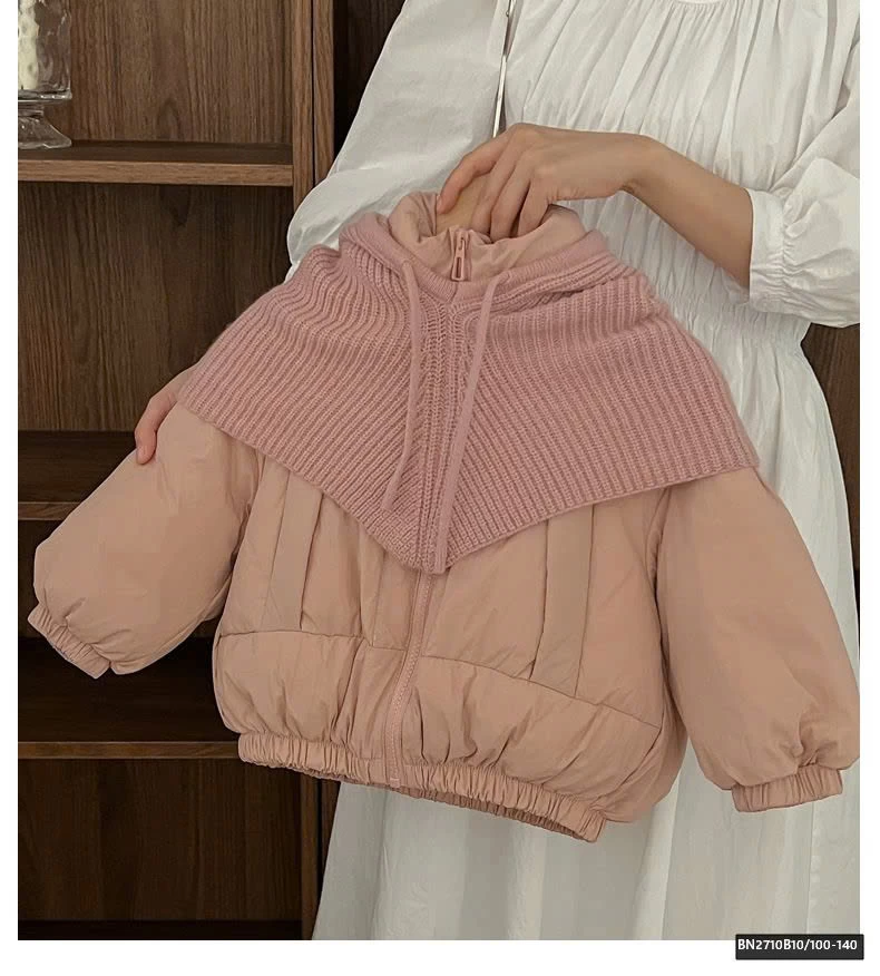 ÁO PHAO PHAO KÈM MŨ LEN CHO BÉ