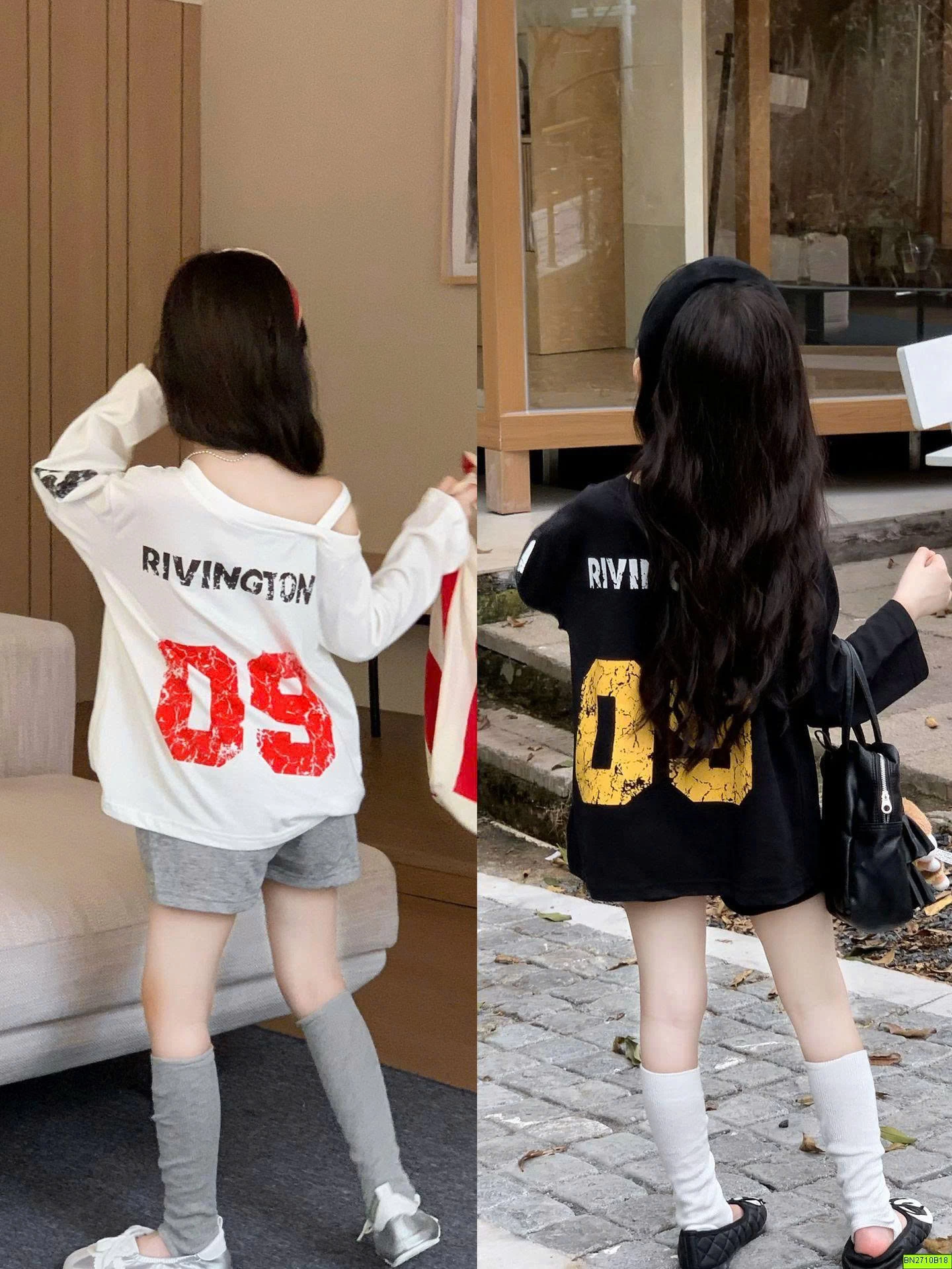 ÁO THUN TRỄ VAI SỐ 09
