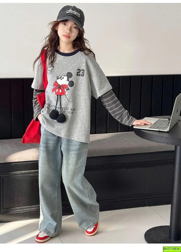 ÁO THUN MIC.KEY TAY NỐI