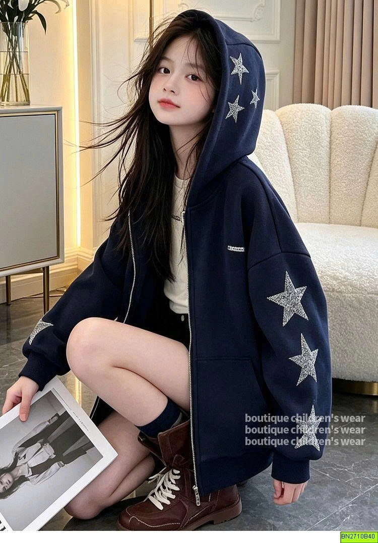 ÁO KHOÁC NỈ NGÔI SAO XANH THAN