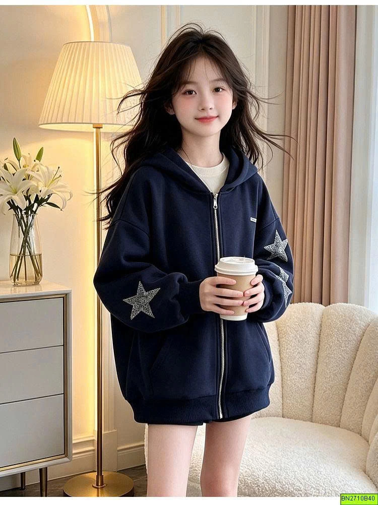 ÁO KHOÁC NỈ NGÔI SAO XANH THAN