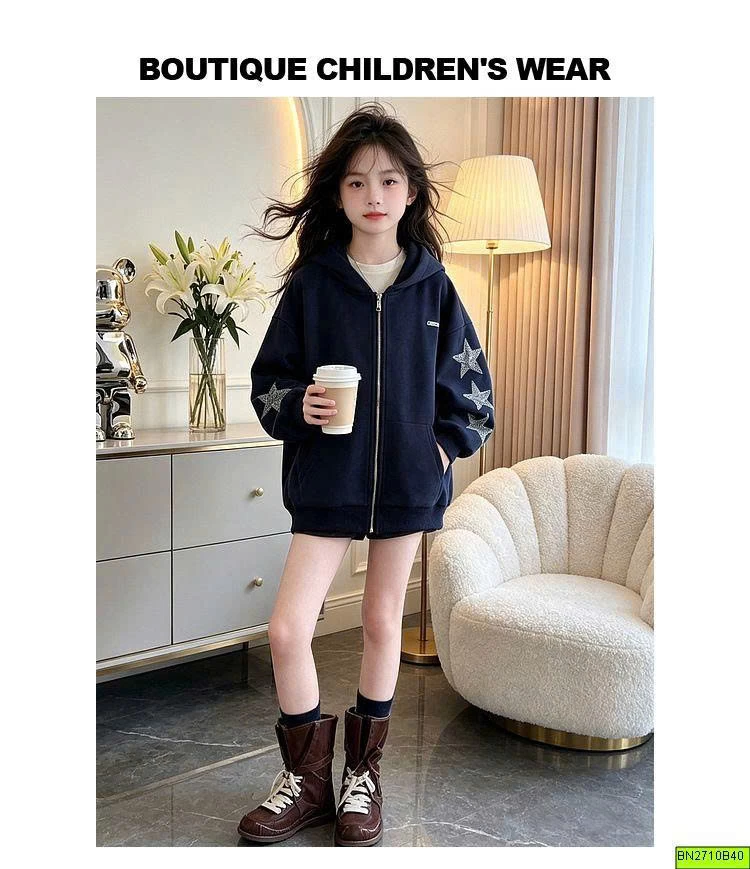 ÁO KHOÁC NỈ NGÔI SAO XANH THAN