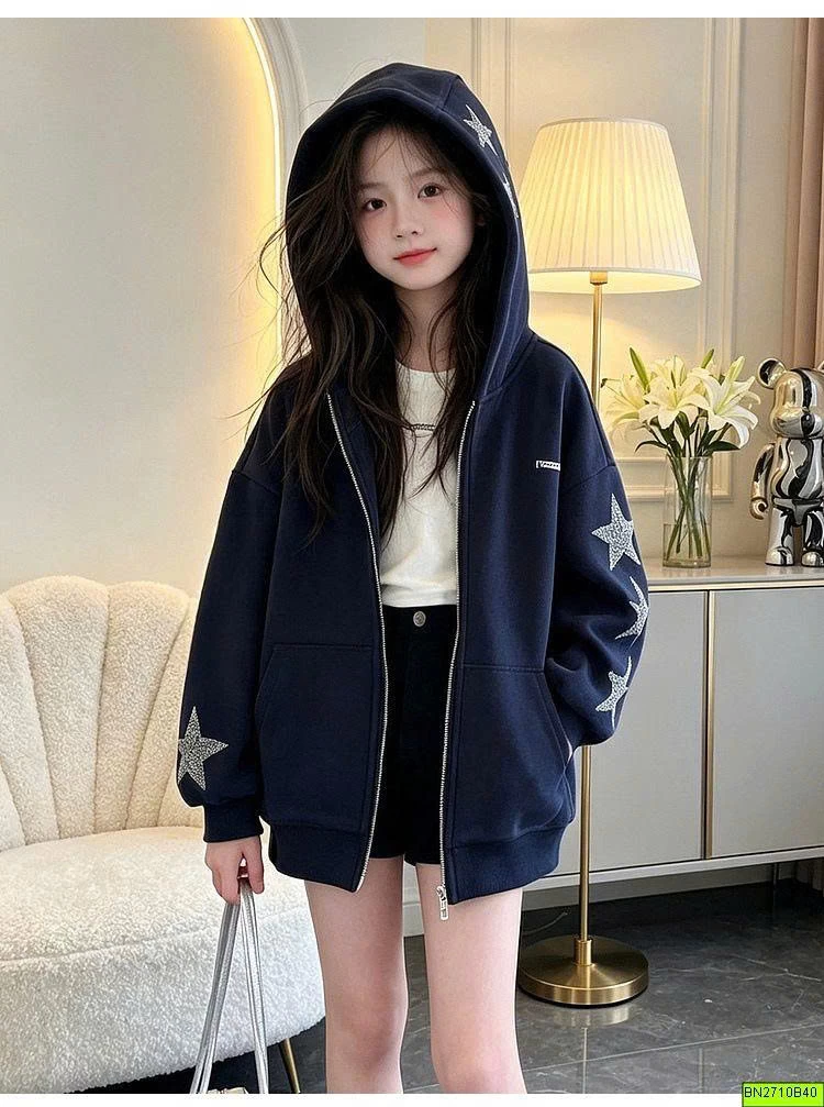 ÁO KHOÁC NỈ NGÔI SAO XANH THAN