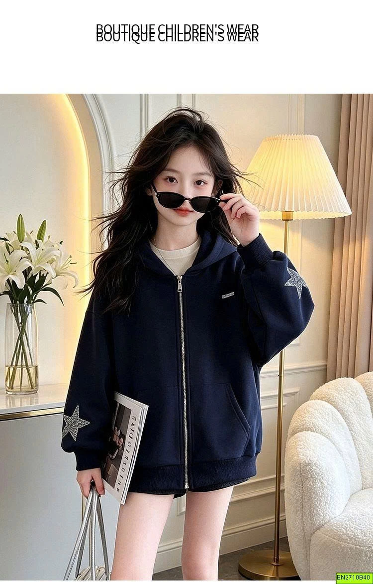 ÁO KHOÁC NỈ NGÔI SAO XANH THAN
