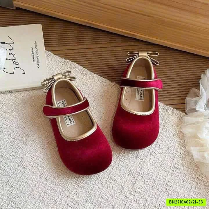 GIÀY BÚP BÊ NHUNG NƠ SAU