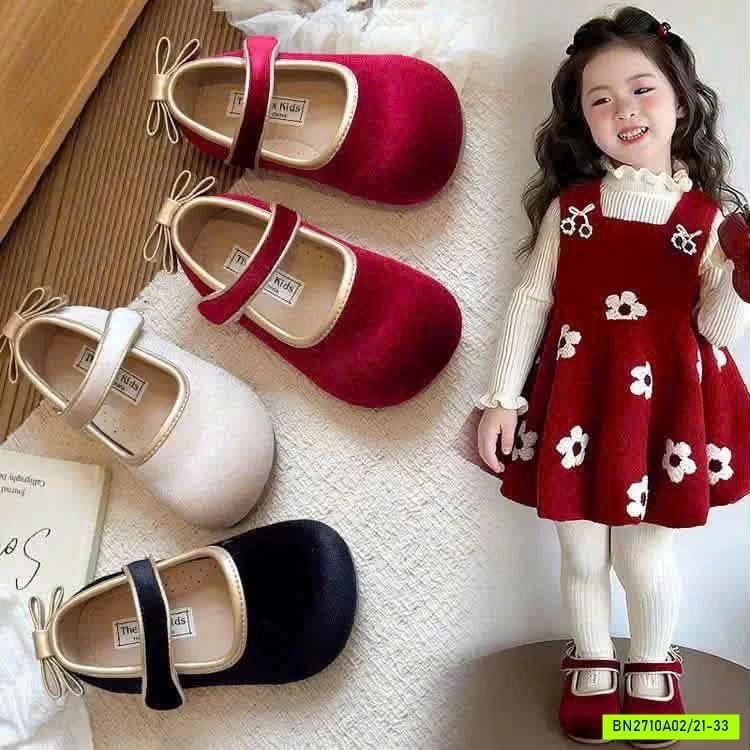 GIÀY BÚP BÊ NHUNG NƠ SAU