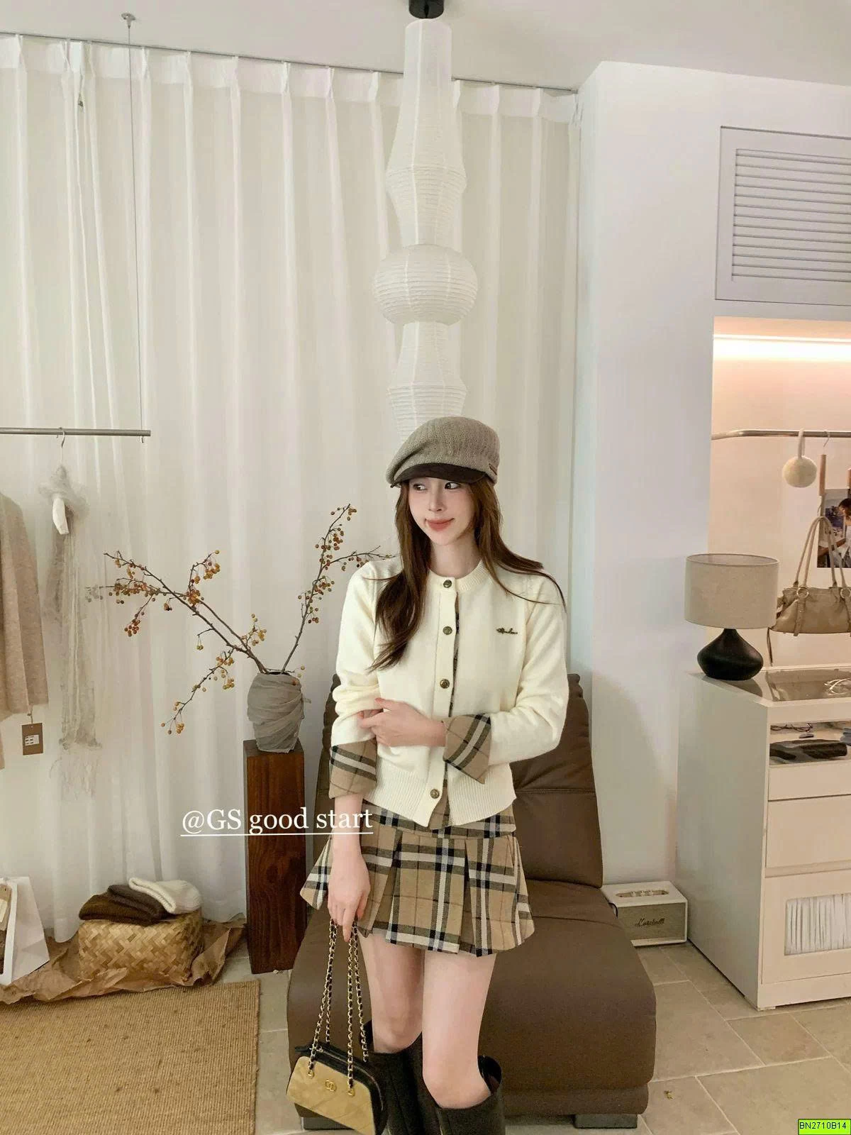 ÁO LEN PHỐI CARO