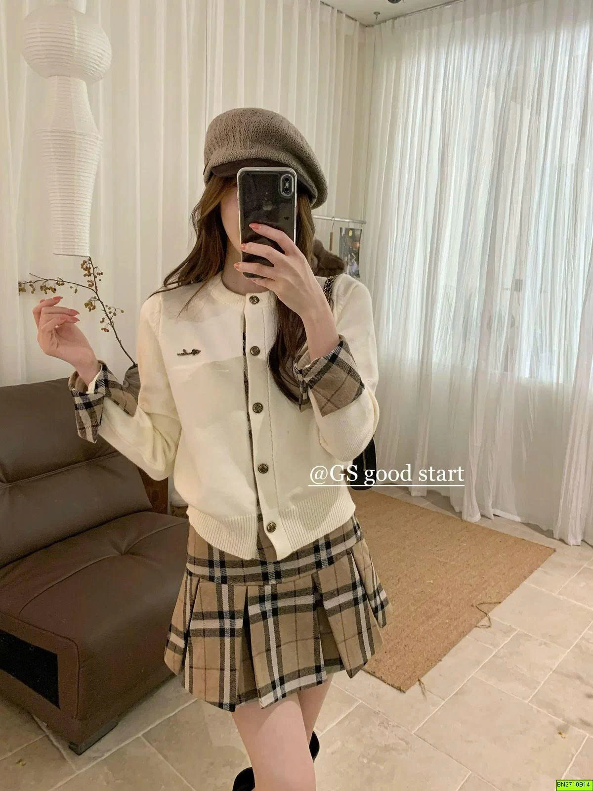 ÁO LEN PHỐI CARO