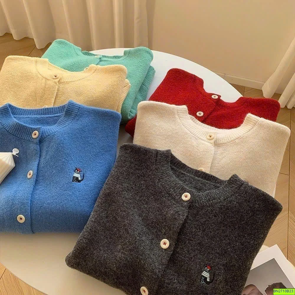 ÁO LEN CARDIGAN MÀU SẮC