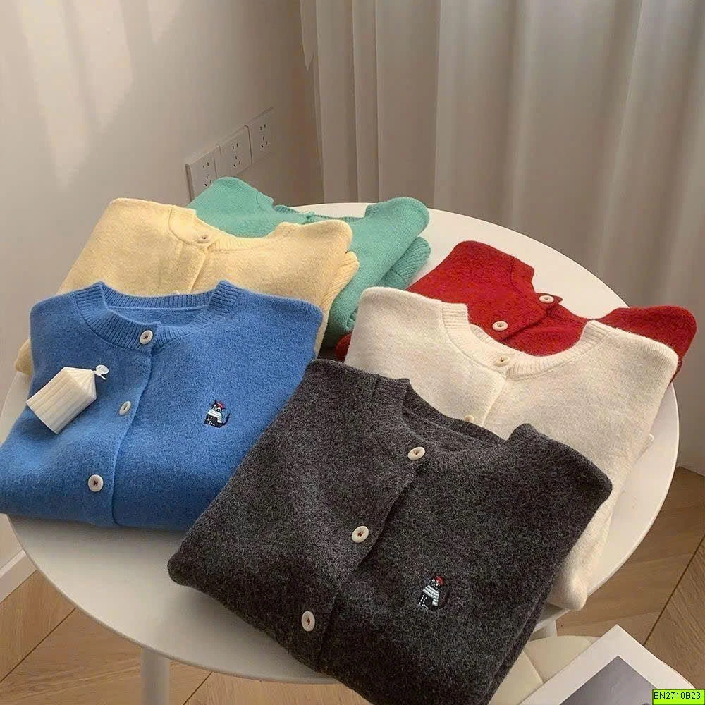 ÁO LEN CARDIGAN MÀU SẮC
