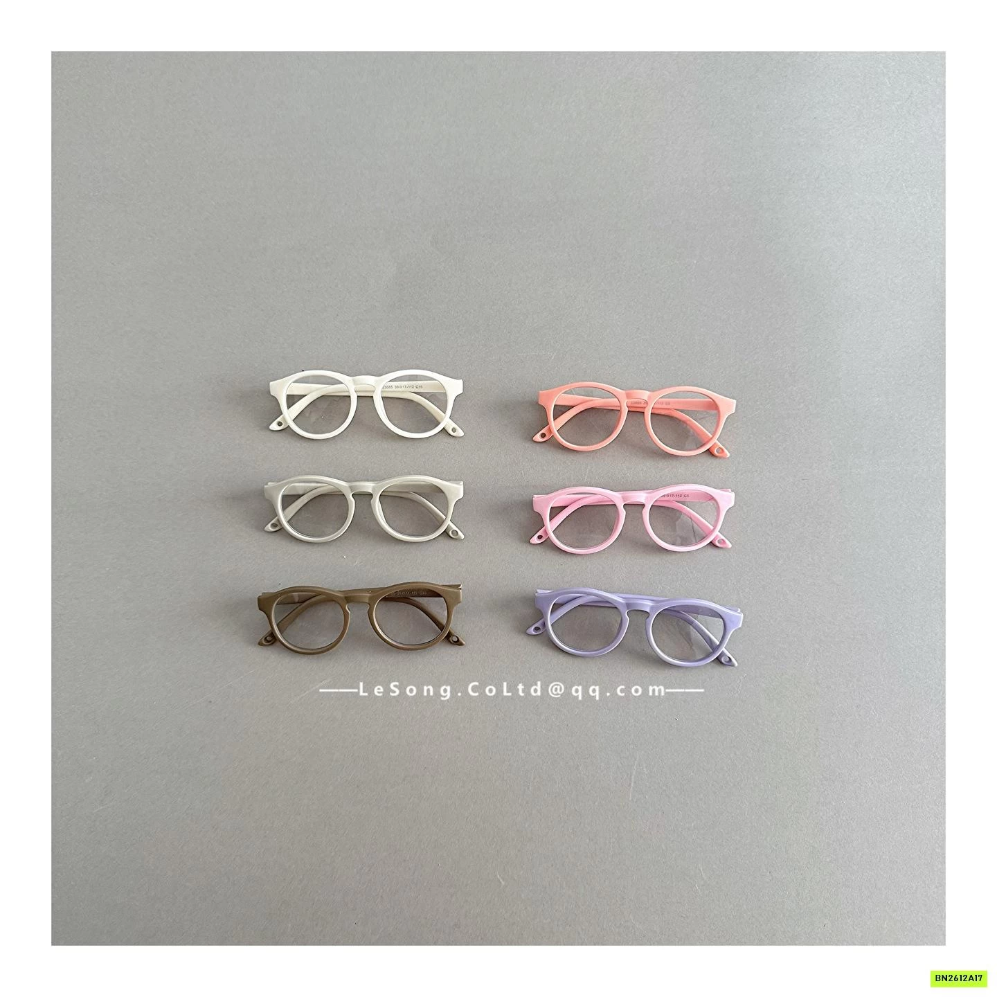 KÍNH GỌNG NHỰA TRÒN TRƠN MÀU DỄ THƯƠNG