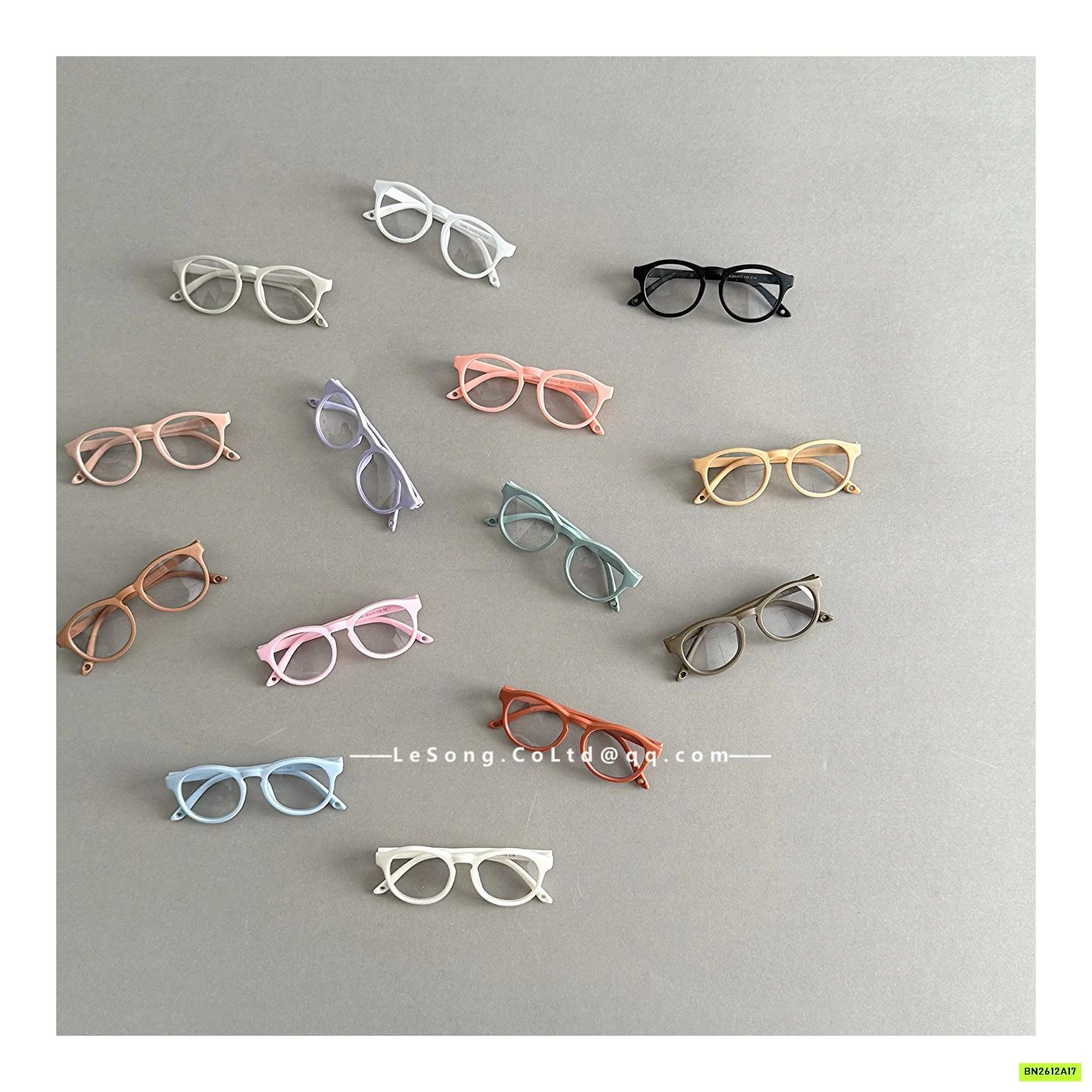 KÍNH GỌNG NHỰA TRÒN TRƠN MÀU DỄ THƯƠNG