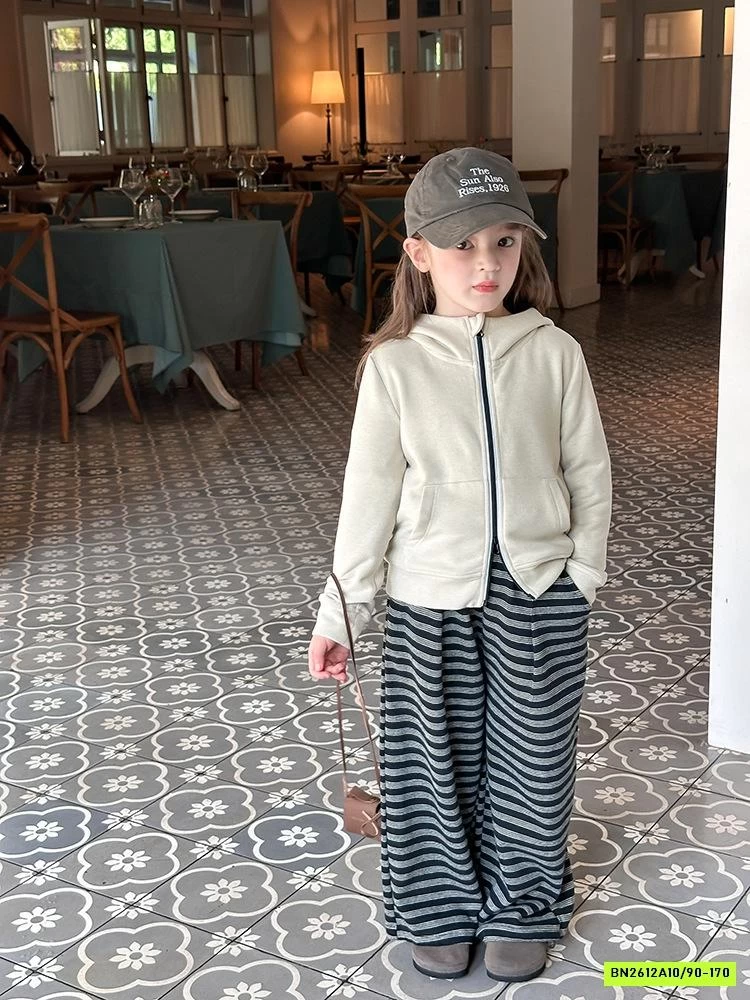 KHOÁC COTTON LIỀN MŨ KHÓA 2 CHIỀU 25F091 AMBB