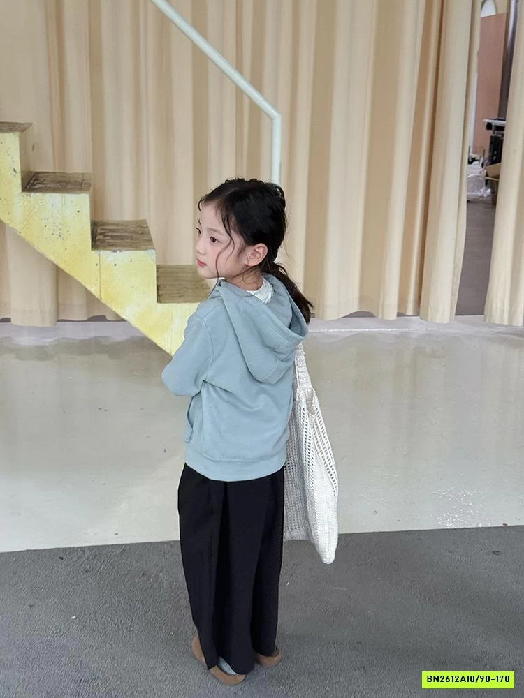 KHOÁC COTTON LIỀN MŨ KHÓA 2 CHIỀU 25F091 AMBB