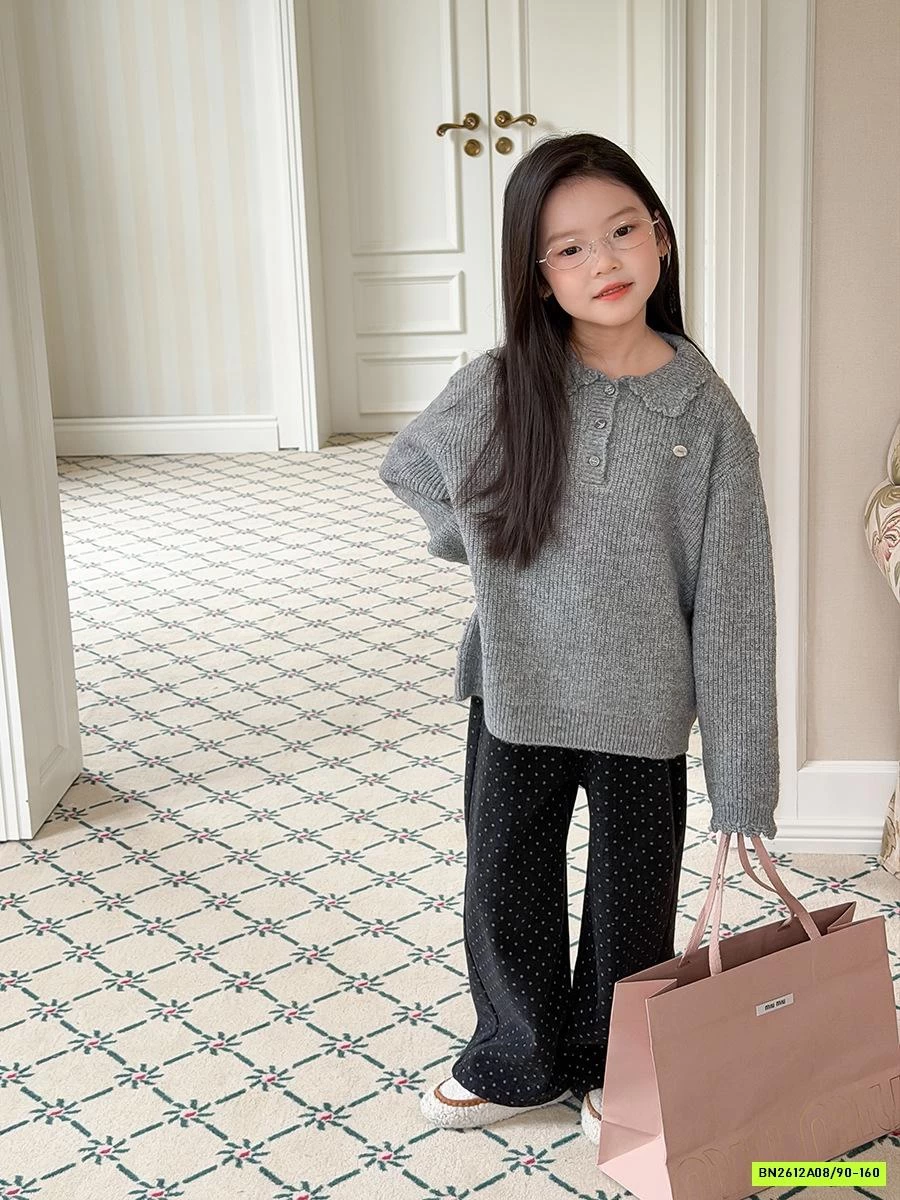 POLO LEN DỆT CỔ SEN 25M149 AMBB