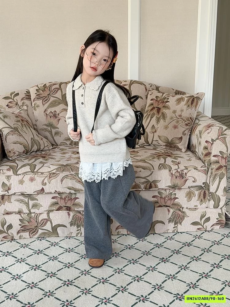 POLO LEN DỆT CỔ SEN 25M149 AMBB