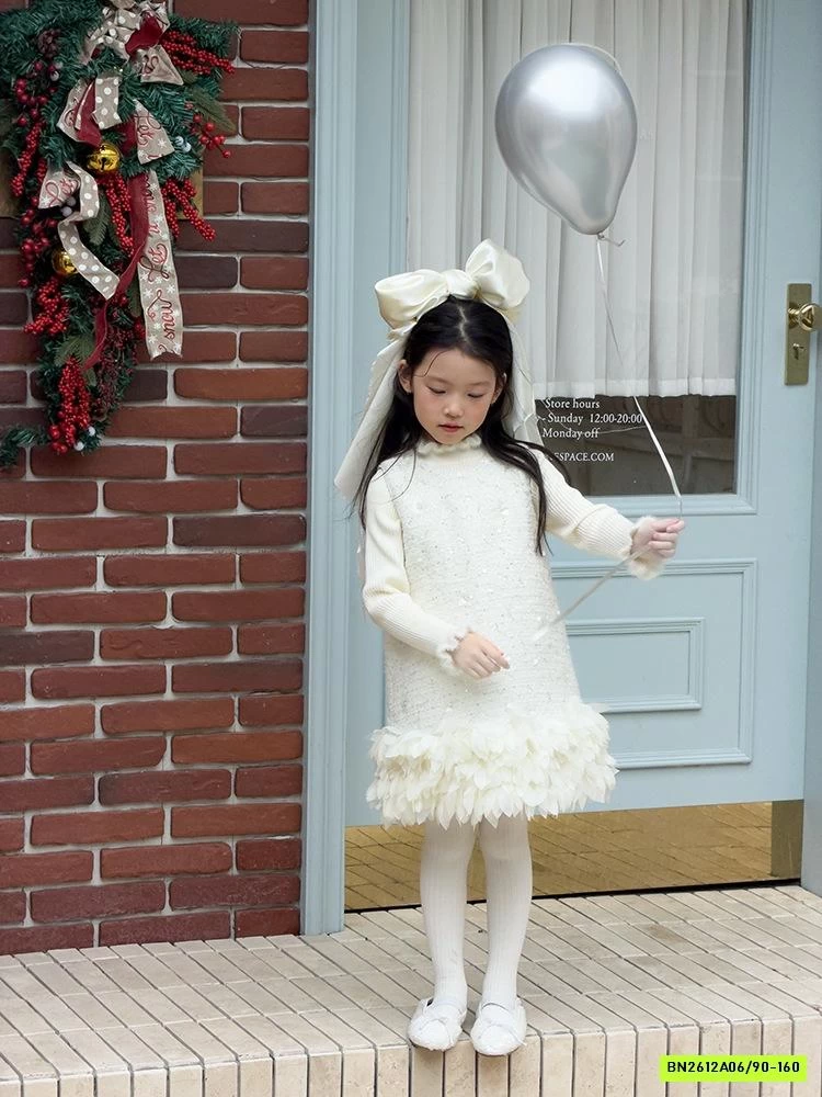 ĐẦM DẠ ĐÍNH CƯỜM VIỀN REN 25M067 AMBB