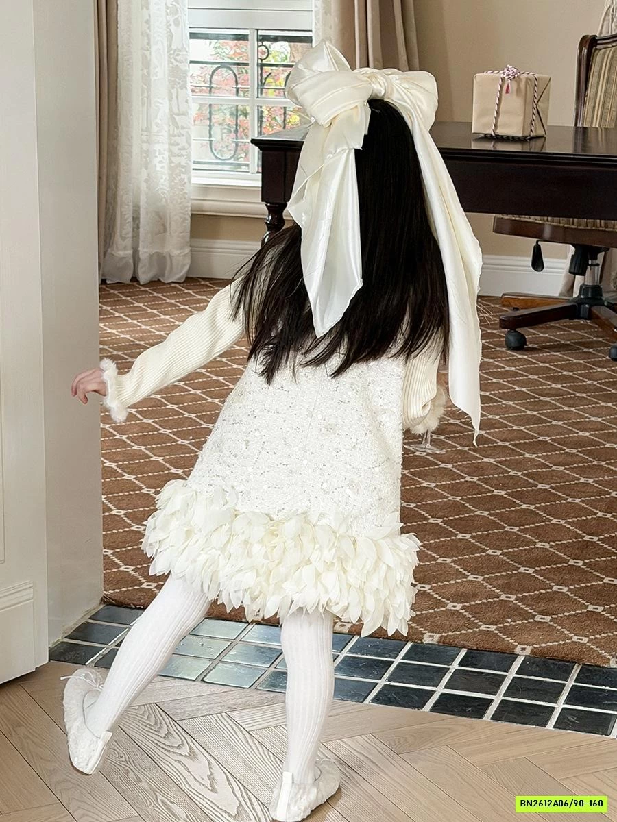 ĐẦM DẠ ĐÍNH CƯỜM VIỀN REN 25M067 AMBB