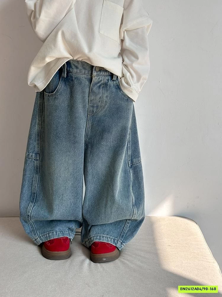 JEANS ỐNG RỘNG TÚI SAU 24Y014 AMBB