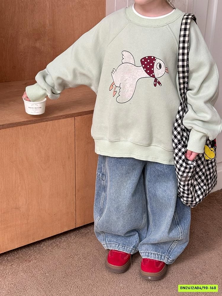 JEANS ỐNG RỘNG TÚI SAU 24Y014 AMBB