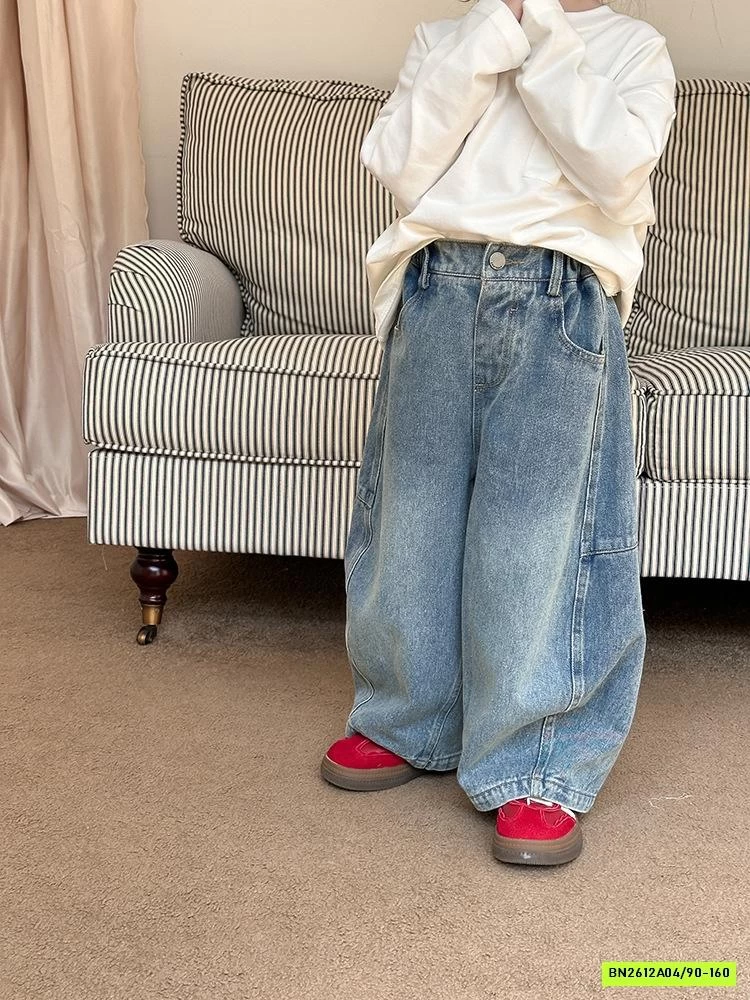 JEANS ỐNG RỘNG TÚI SAU 24Y014 AMBB