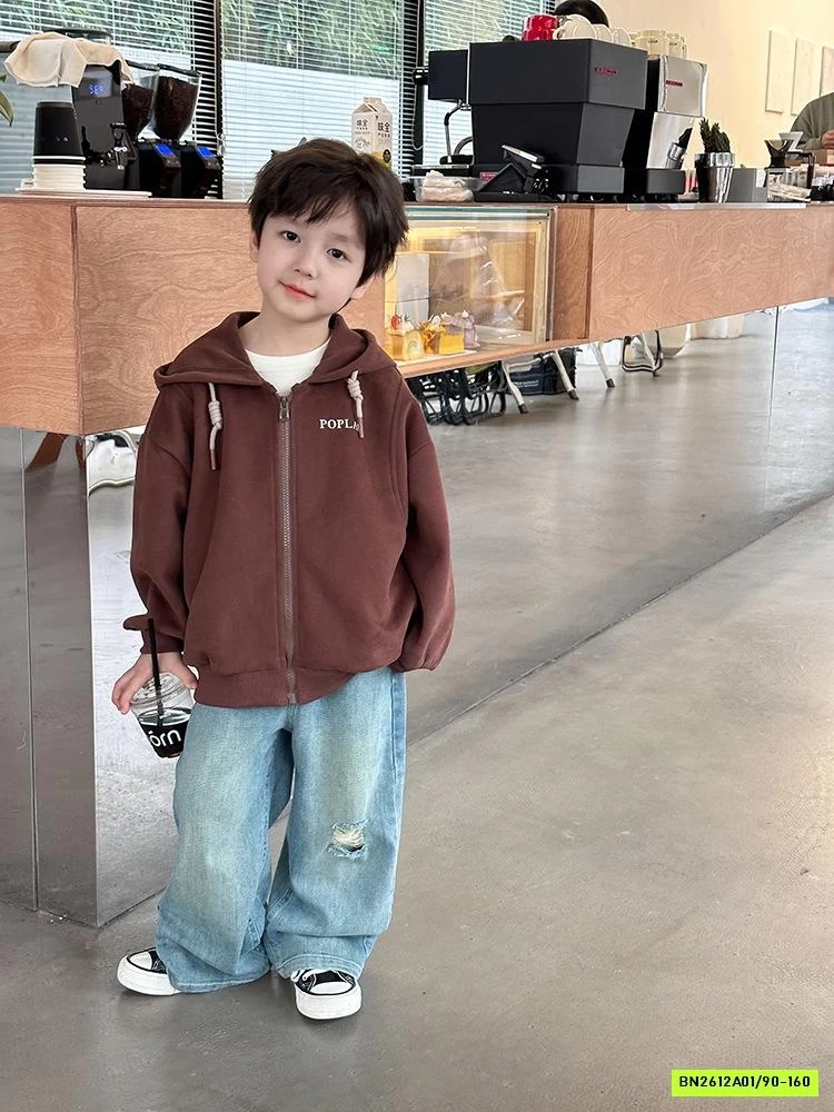 JEANS SUÔNG RÁCH GỐI 24S033 AMBB