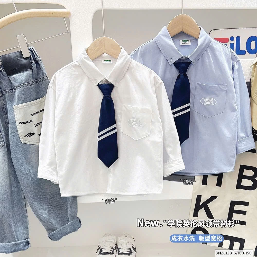 ÁO SƠ MI TRƠN MÀU KEM CAVAT KACADY