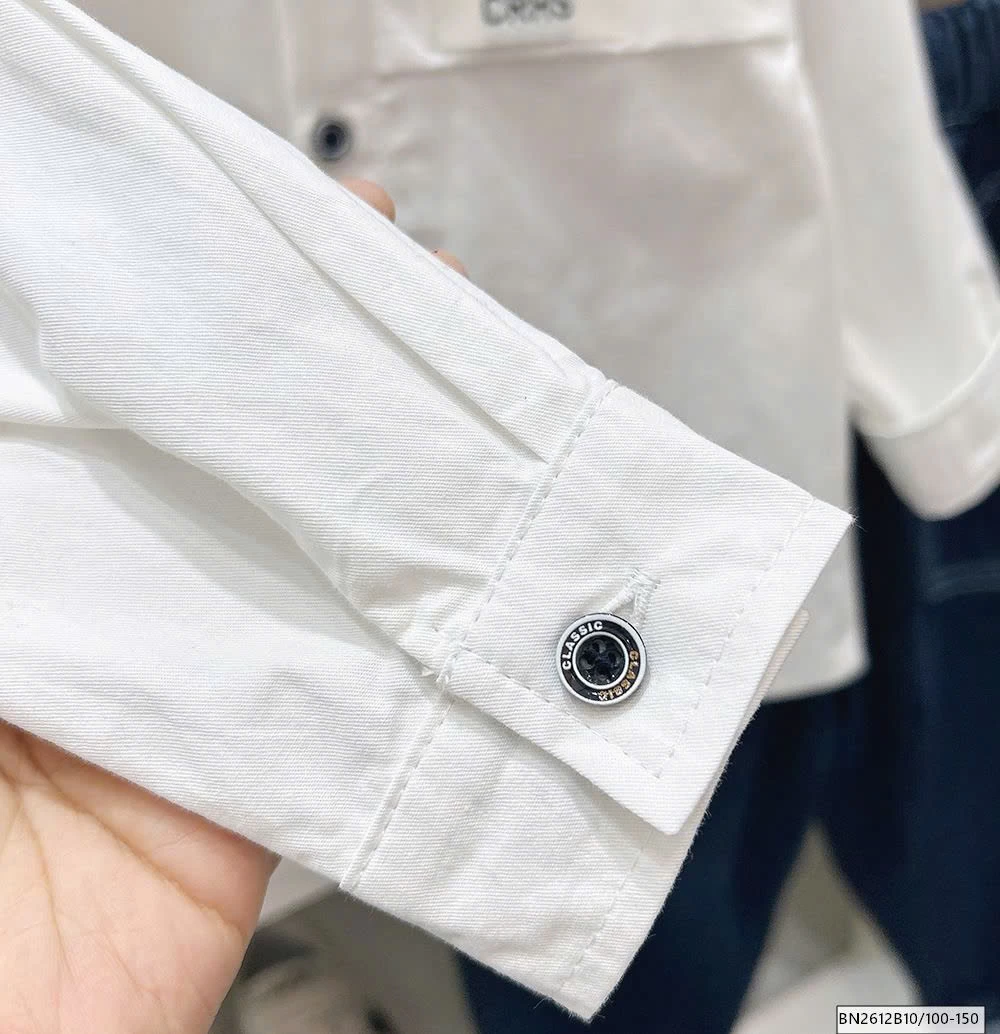 ÁO SƠ MI CỔ TÀU DÀI TAY  KACADY