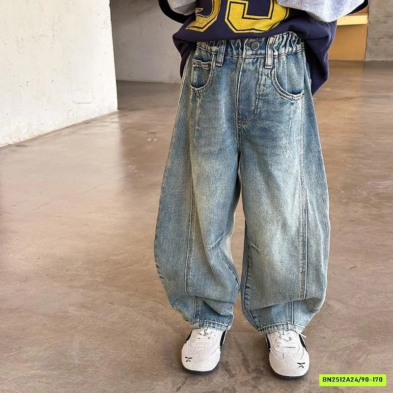 JEANS BAGGY BẠC GOOIS GÂN TRƯỚC 25G116 AMBB