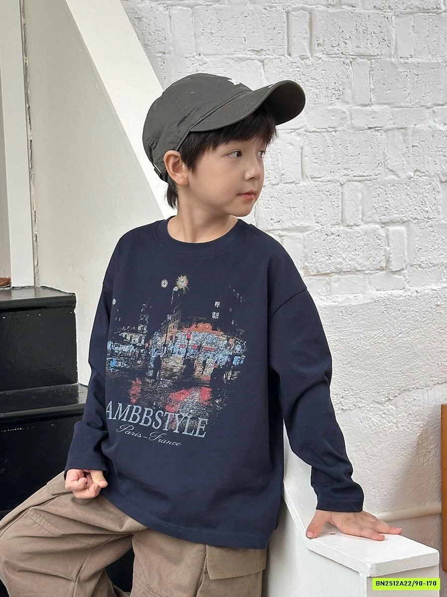 ÁO THUN ĐEN 25G122 AMBB STYLE