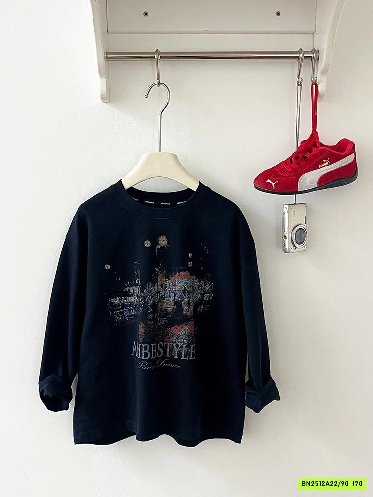 ÁO THUN ĐEN 25G122 AMBB STYLE