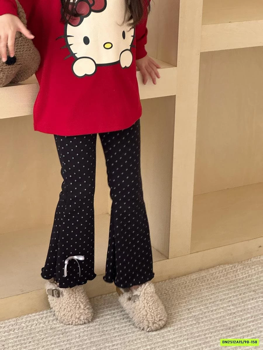 ÁO ĐỎ KITTY MIX QUẦN LOE