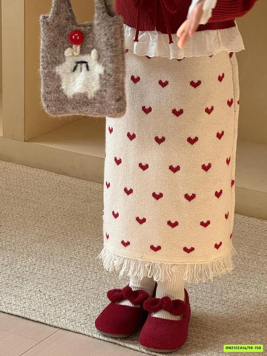 SÉT VÁY LEN DÁNG DÀI TRÁI TIM