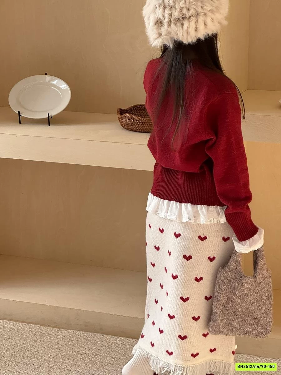 SÉT VÁY LEN DÁNG DÀI TRÁI TIM