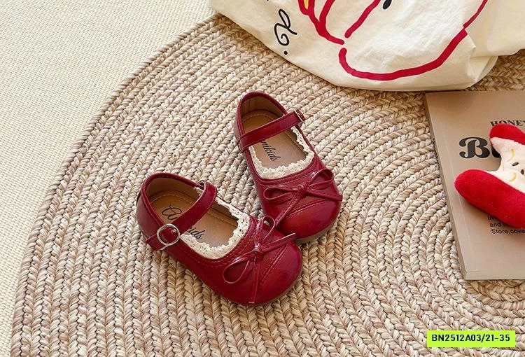 GIÀY BÚP BÊ GẮN NƠ VIỀN REN