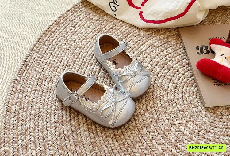 GIÀY BÚP BÊ GẮN NƠ VIỀN REN