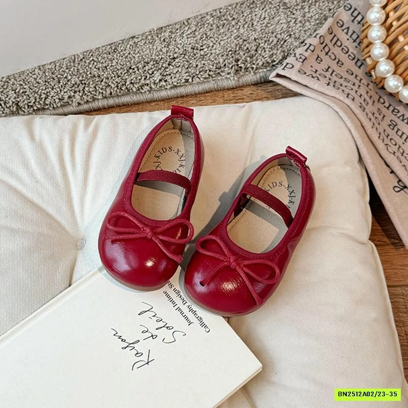 GIÀY BÚP BÊ GẮN NƠ QUAI CHUN