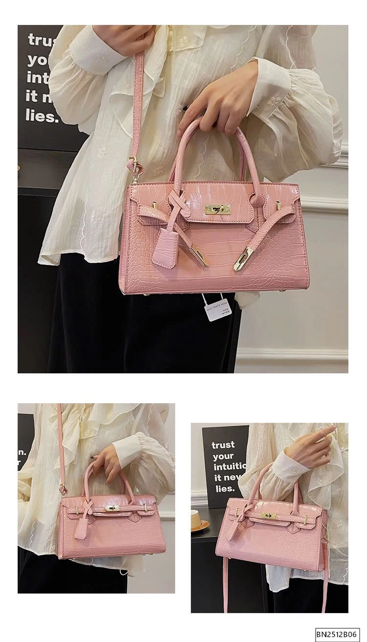 TÚI DA PU THỜI TRANG DẬP VÂN CÁ SẤU