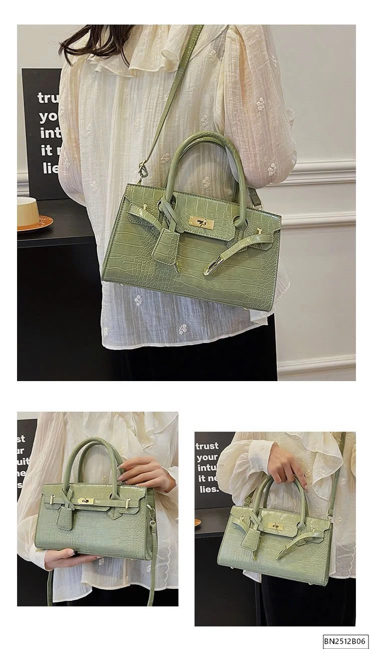 TÚI DA PU THỜI TRANG DẬP VÂN CÁ SẤU