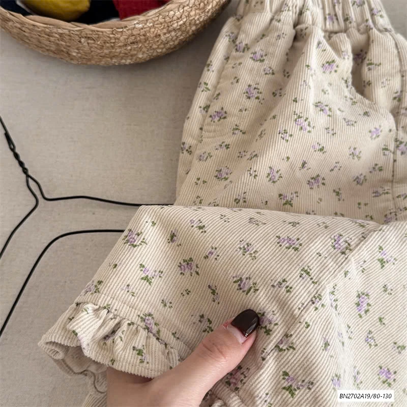 QUẦN SUÔNG NHUNG VIỀN BÈO ADBABY