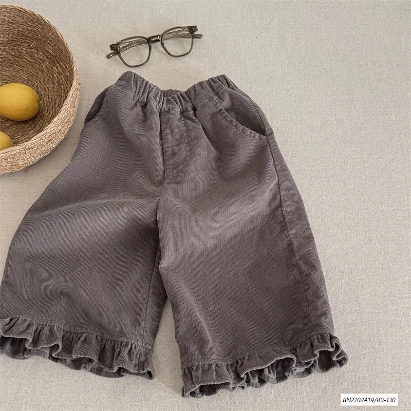 QUẦN SUÔNG NHUNG VIỀN BÈO ADBABY