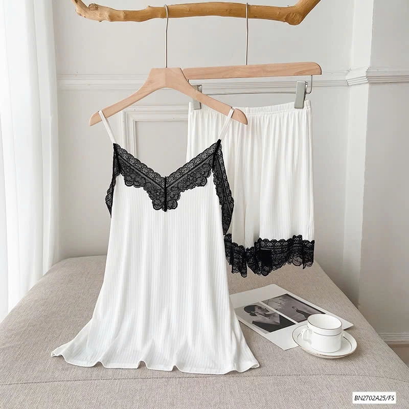 BỘ NGỦ 2 DÂY VIỀN REN NỮ