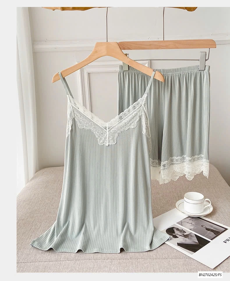 BỘ NGỦ 2 DÂY VIỀN REN NỮ