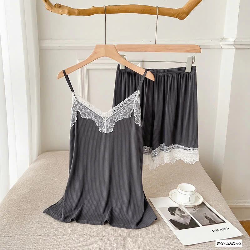 BỘ NGỦ 2 DÂY VIỀN REN NỮ