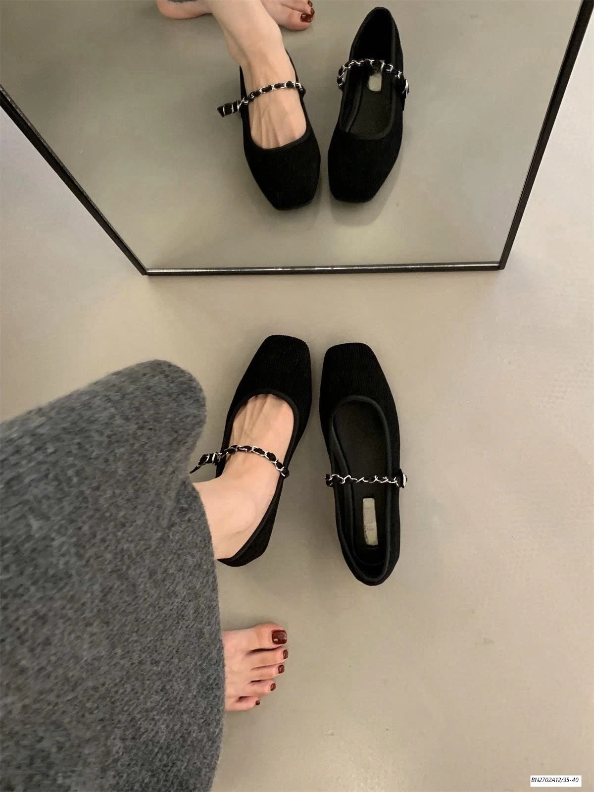 GIÀY BÚP BÊ QUAI XÍCH