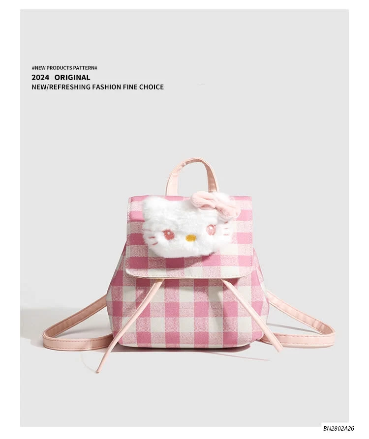 BALO CARO HỒNG KITTY
