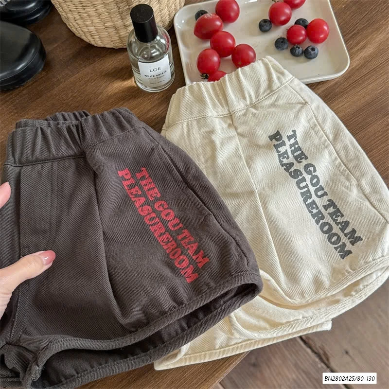 SHORT THÔ IN CHỮ ADBABY