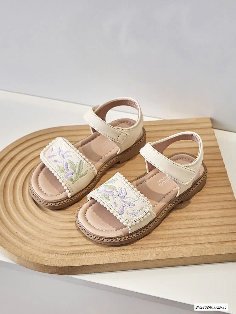 SANDAL THÊU HOA QUAI DÁN